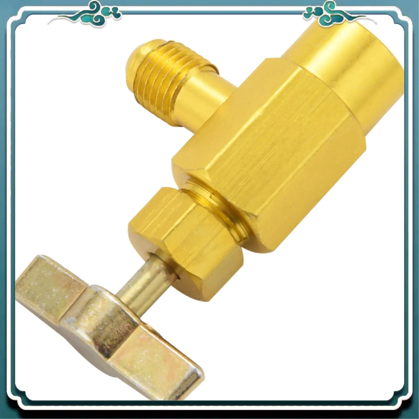 ABTU-1/4 Sae M14 Thread Adapter R-134A Automotive Air Conditioner Refrigerant Can Dispensing Bottle Tap Opener Valve