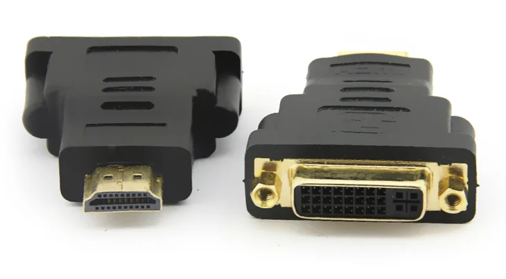 5PCS For DVI to HDMI adapter HDMI to DVI converter head DVI female to HDMI male 24 + 5 two-way transmission