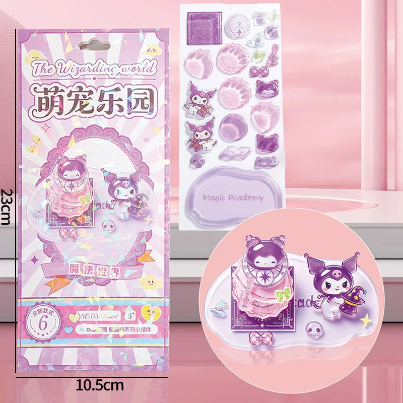 Neue angesagte 3D-Kristallaufkleber, niedliche Kawaii-Cartoon-Haustierfiguren, gestapelte Aufkleber, handgemachte DIY-Partygeschenke – Detail 11