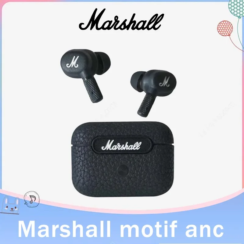 New Marshall MOTIF ANC High Quality Wireless Bluetooth Earphone Active Noice Cancelling in-Ear Headset IPX5 Waterproof Earbuds