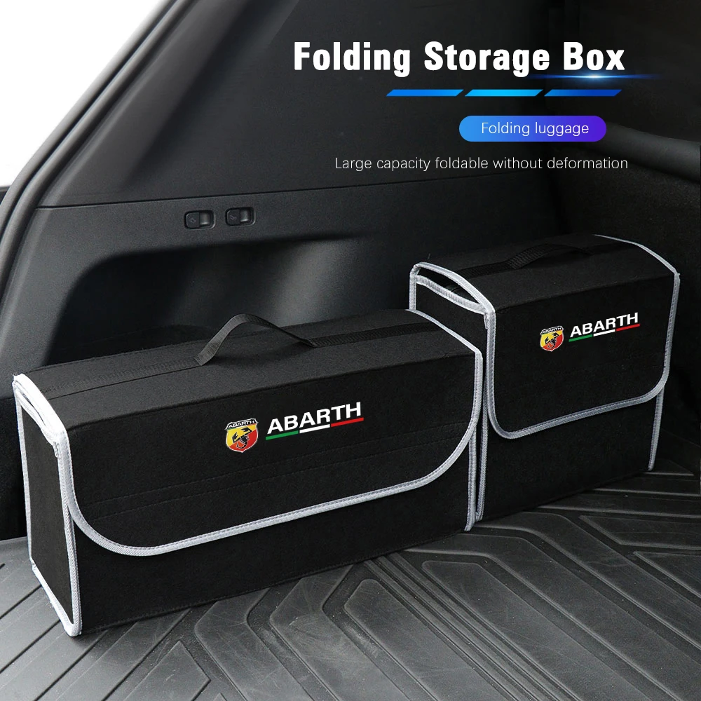 Caja organizadora de maletero de coche, bolsa de almacenamiento plegable de gran capacidad para FIAT Abarth 500 Pulse Panda Tipo Strada 600 500L Mobi Doblo Toro