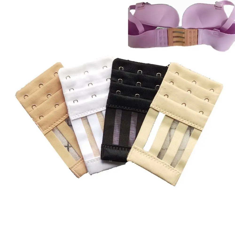 Bra Extenders With Buckle DIY 4 Hooks 3 Rows Bra  Extenders Strap Intimates Accessories Bra Extension Buckle Lingerie Strap