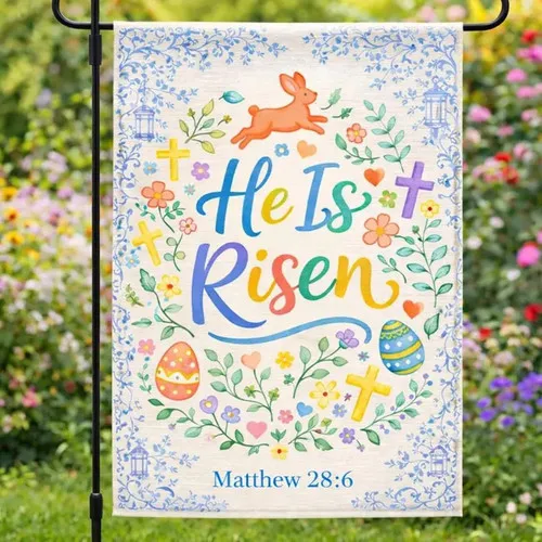 Personalized Chinoiserie Easter House Flag Custom UUI GGX