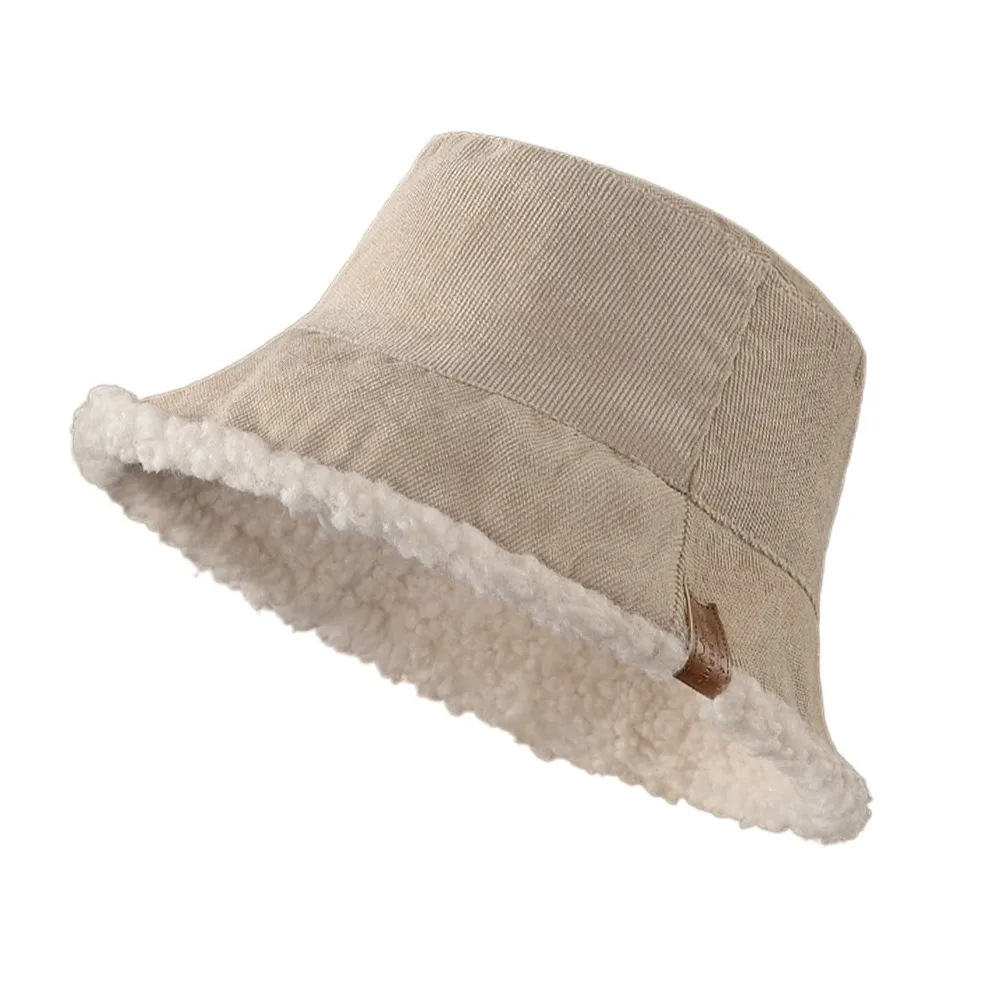 العصرية سروال قصير الشتاء قبعة بحافة سميكة عكسها بنما قبعة امبسوول لينة قبعة الورك للنساء #1