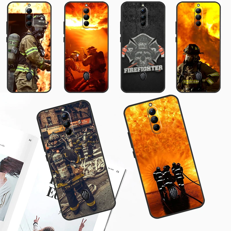 Firefighter Heroes Case For ZTE Nubia Red Magic 9 Pro 8 8S Pro Plus Red Magic 6 7 6S 7S Pro 5G 5S 6R Cover