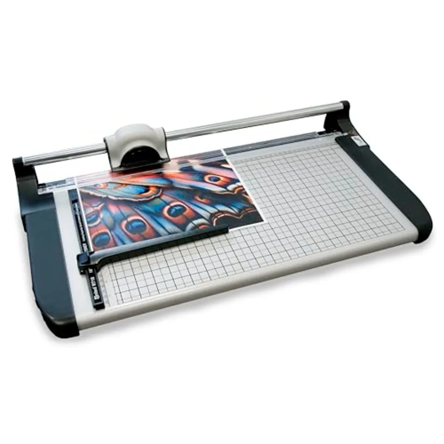 

RT18 Commercial Rotary Paper Trimmer Sturdy Metal Base 18" Cut Length 15 Sheet Ccity Paper Cutter for Offices Schools and Craft