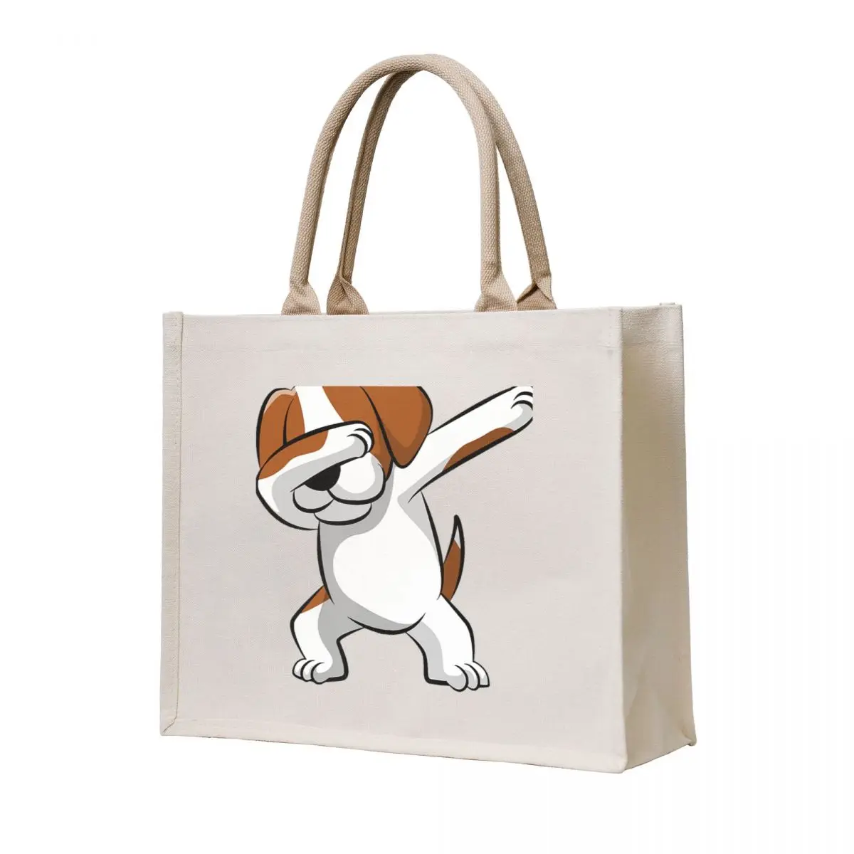 

Funny Beagle Lover Gift Dabbing Beagle Tote Bag hand bag ladies Reusable bags tote bag women sac pour femme