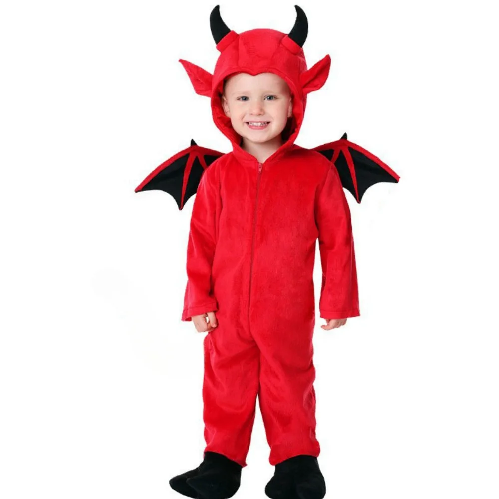 Halloween Children\'s Costumes Cute Little Devil Bat Performance Clothes for Boys and Girls Role-playing Vampire Costumes