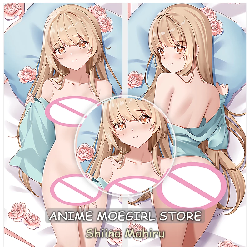 

Dakimakura Shiina Mahiru Anime The Angel Next Door Spoils Me Rotten Waifu Pillowcase 2-Side Print Hugging Body Cushion Cover