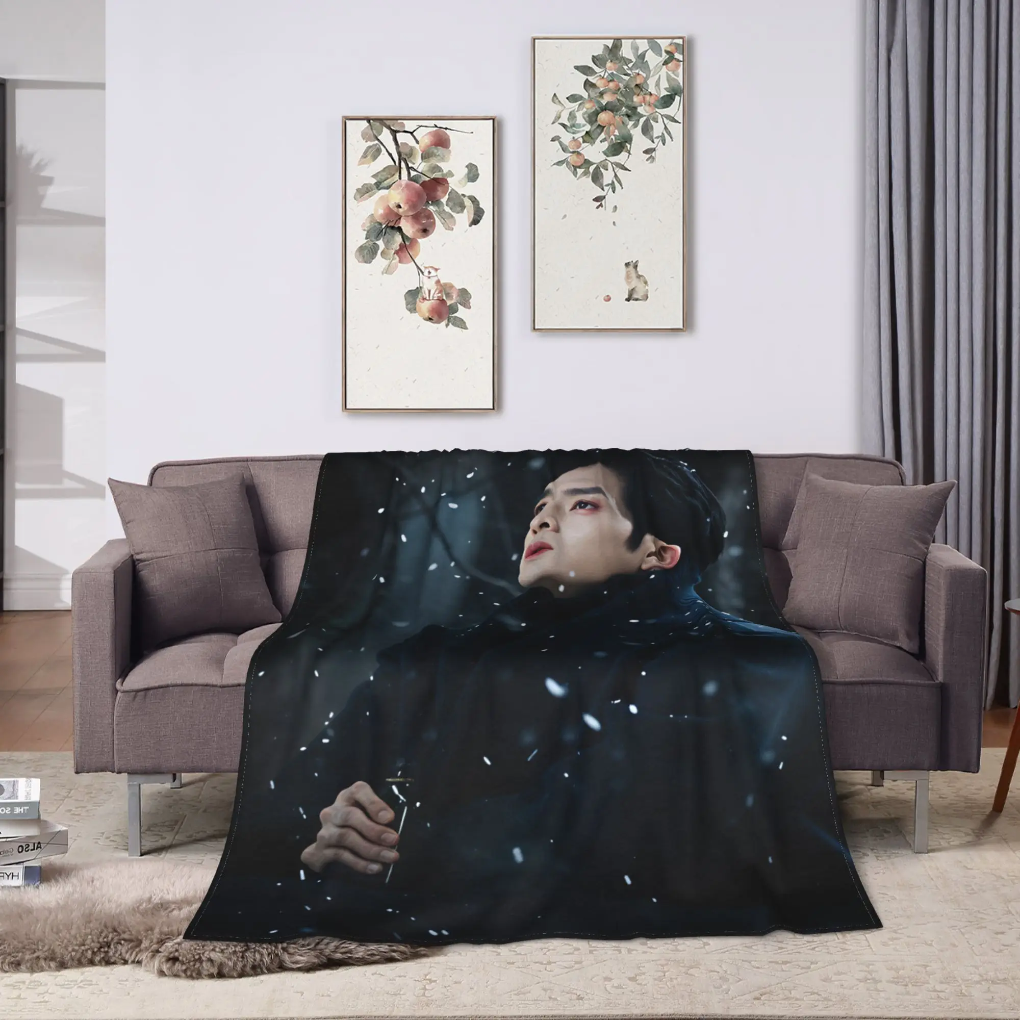 The Early Spring Warm Soft Blanket C Drama Kids Plush Throw Blanket Funny Bedroom Flannel Bedspread Sofa Bed Cover