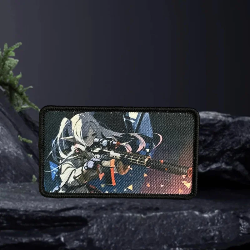 Parche táctico velcro anime para chica – Morale para mochila y equipo - imagen 4