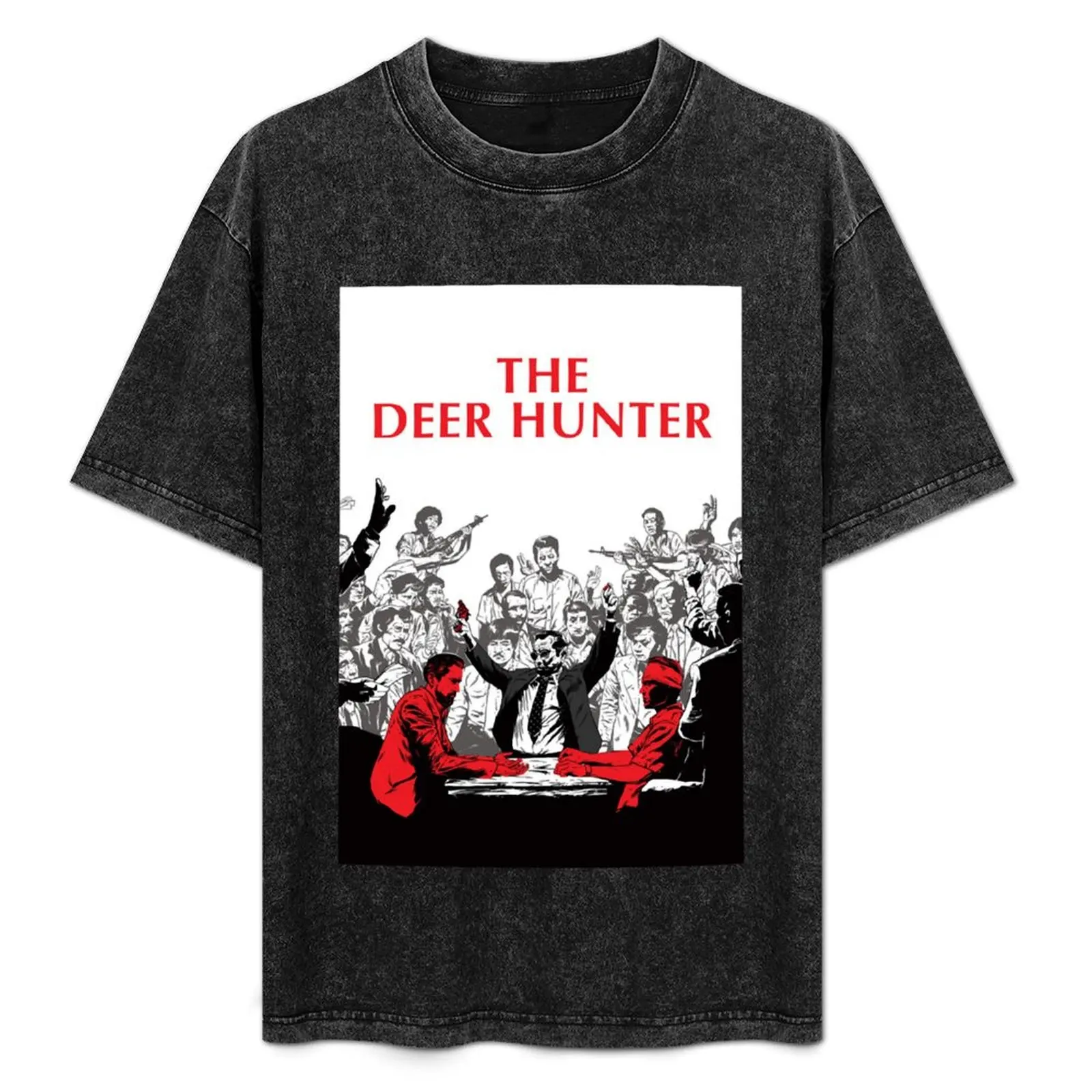 

Mens Funny The Deer Hunter Gifts For Movie Fans T-Shirt summer clothes blanks affliction shirts mens cotton t shirts