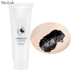 80ML Carbon Peel Cream Gel for Carbon Gel Nano Laser Activated Facial Skin Deep Cleaning with for Skin Rejuvenation Black Doll