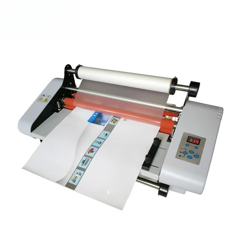 

electronic temperature control, single and double-sided photo heating and plastic sealing machine