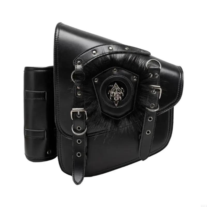 

Heavy Duty Retro Motorcycle Side Bags Waterproof PU Leather Motorcycle Saddlebag R6FB