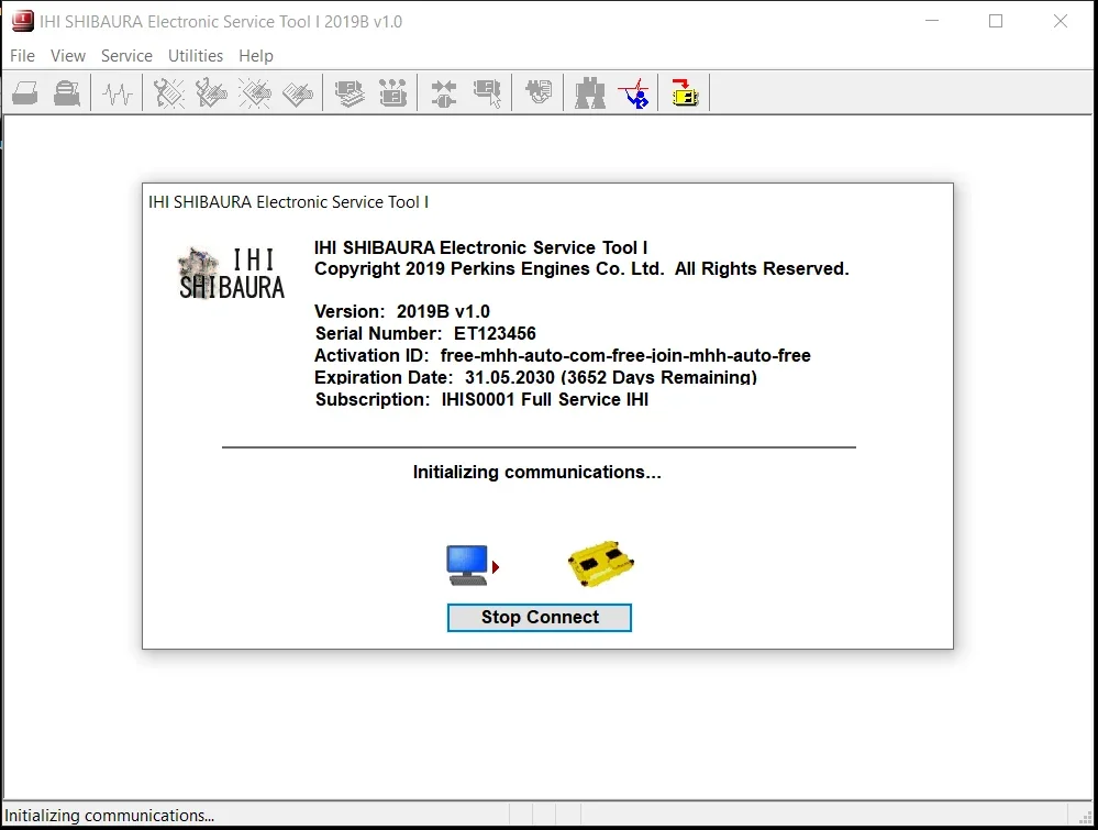 

IHI SHIBAURA Electronic Service Tool 2019B