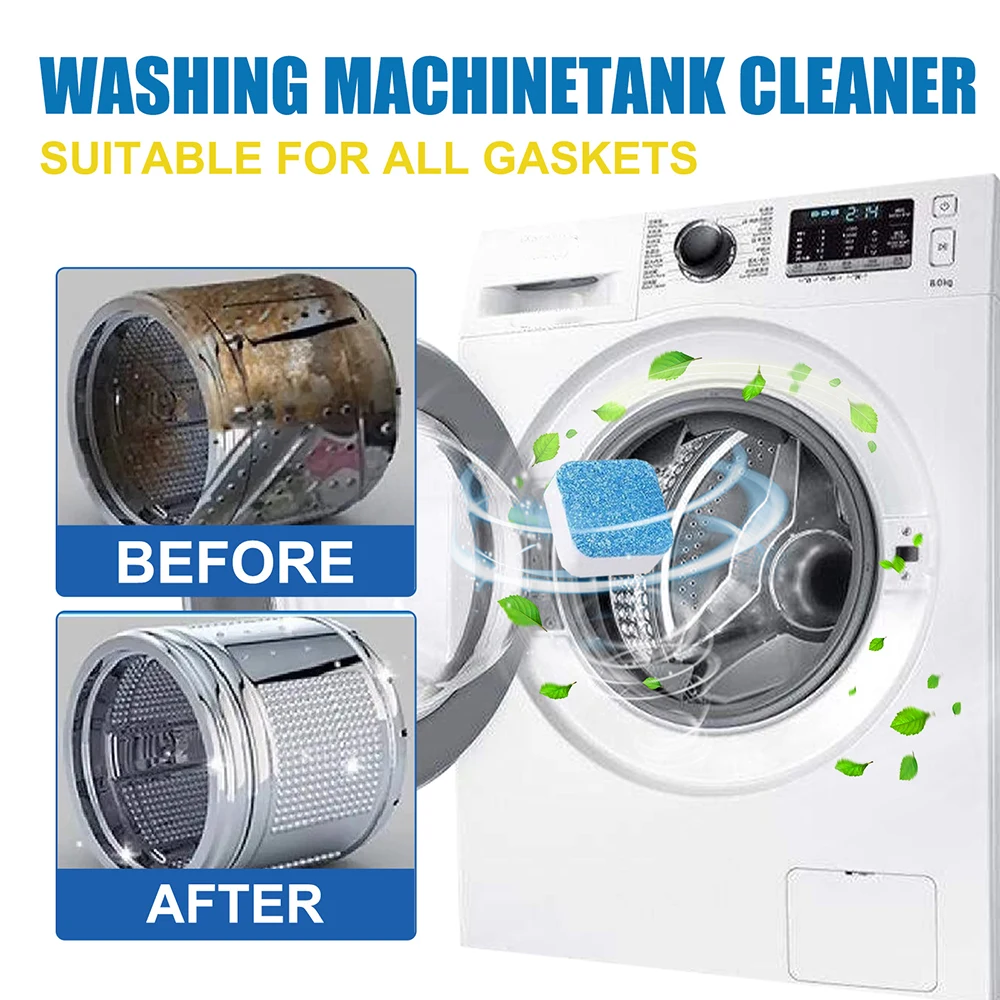 4/20/40PCS Tablets Washing Machine Effervescent Tablets Cleaner Laundry Deep Cleaning Remove Odor Decontamination Tablets