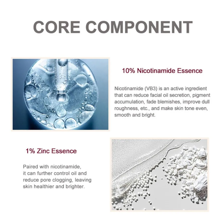 Private Label Vegan Makeup Wholesale 10% Niacinamide Face Essence Serum Brightening Facial Treatment Custom Logo Face Foundation