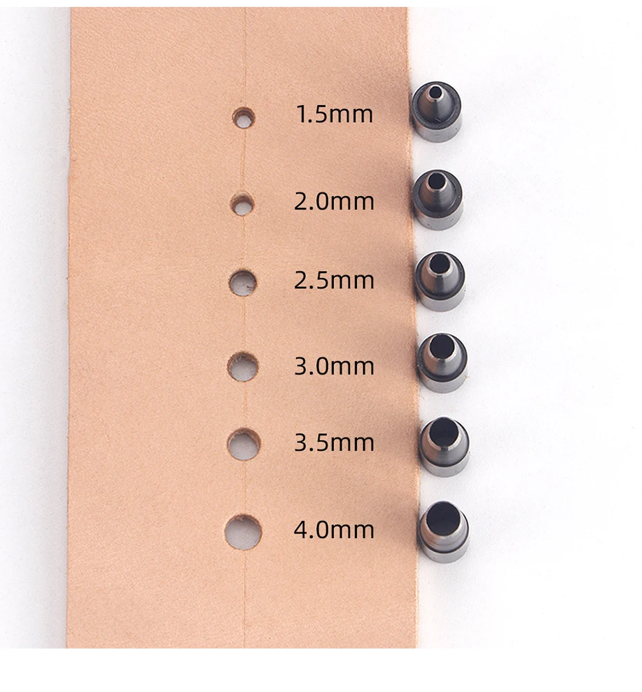 1 Satz japanischer Schraub stempel Werkzeugs atz Locher für Armband Leder Stoff | DIY automatische Locher Cutter Leder Bastel werkzeug – Detail 9