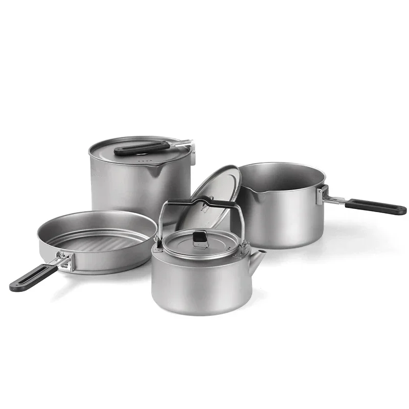 

Pure titanium pot outdoor pot combination set