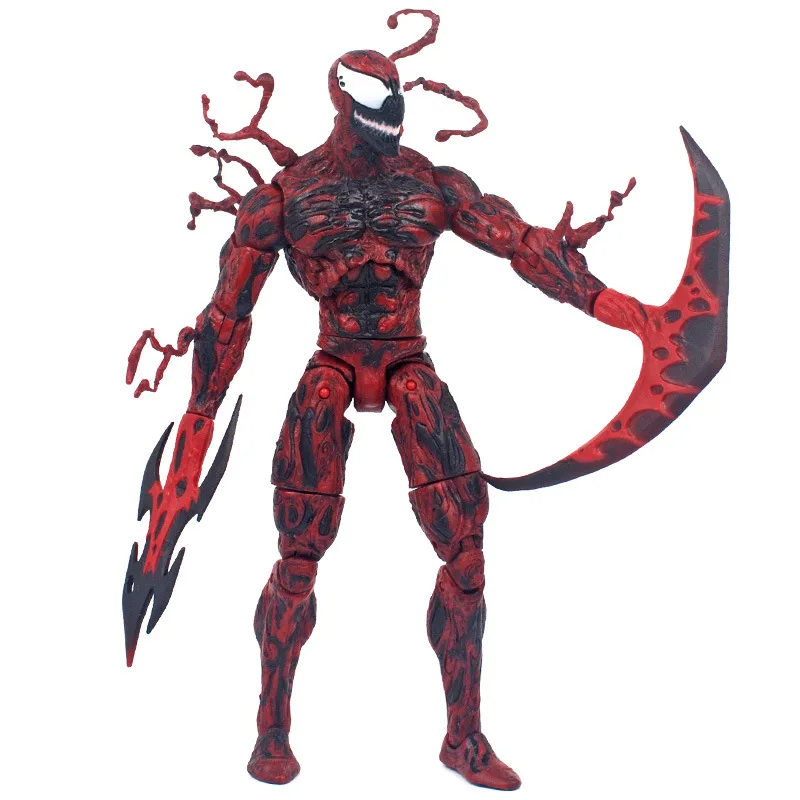 Movable Ornament Red Doll Spider-Man Venom Carnage PVC Statue Action Figurine Desk Collectible Anime Model Toys Figures Gift