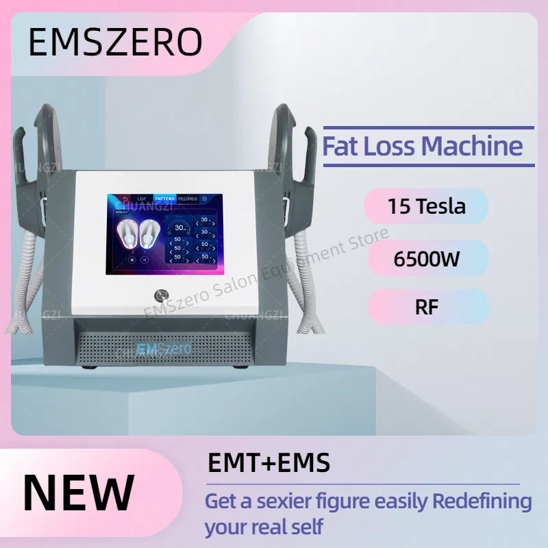 

2025 Emszero Machines 6500w 15 Tesla Professional NEO Body Slimming Nova Rf Mini Muscle EMS Electromagnetic Stimulate 2 handles