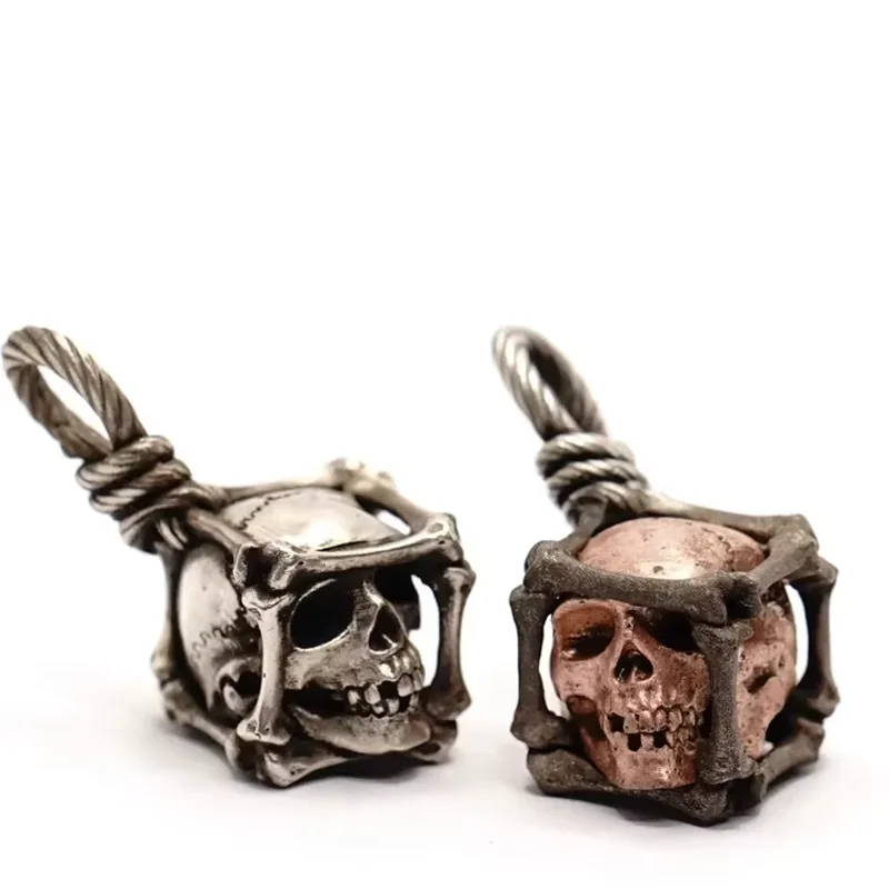 

Keychain Necklace Bag Pendant Skull Head Soldier DIY Pendants Jewelry Accessories For Man Woman Gift