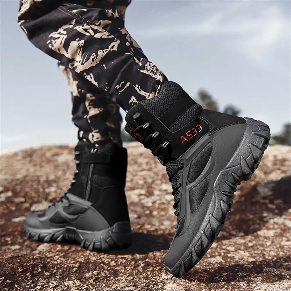 حذاء أسود كبير الحجم من الجلد الطبيعي للرجال ، أحذية رياضية كاجوال ، رياضة الغولف ، المستجدات ، بيع بالجملة