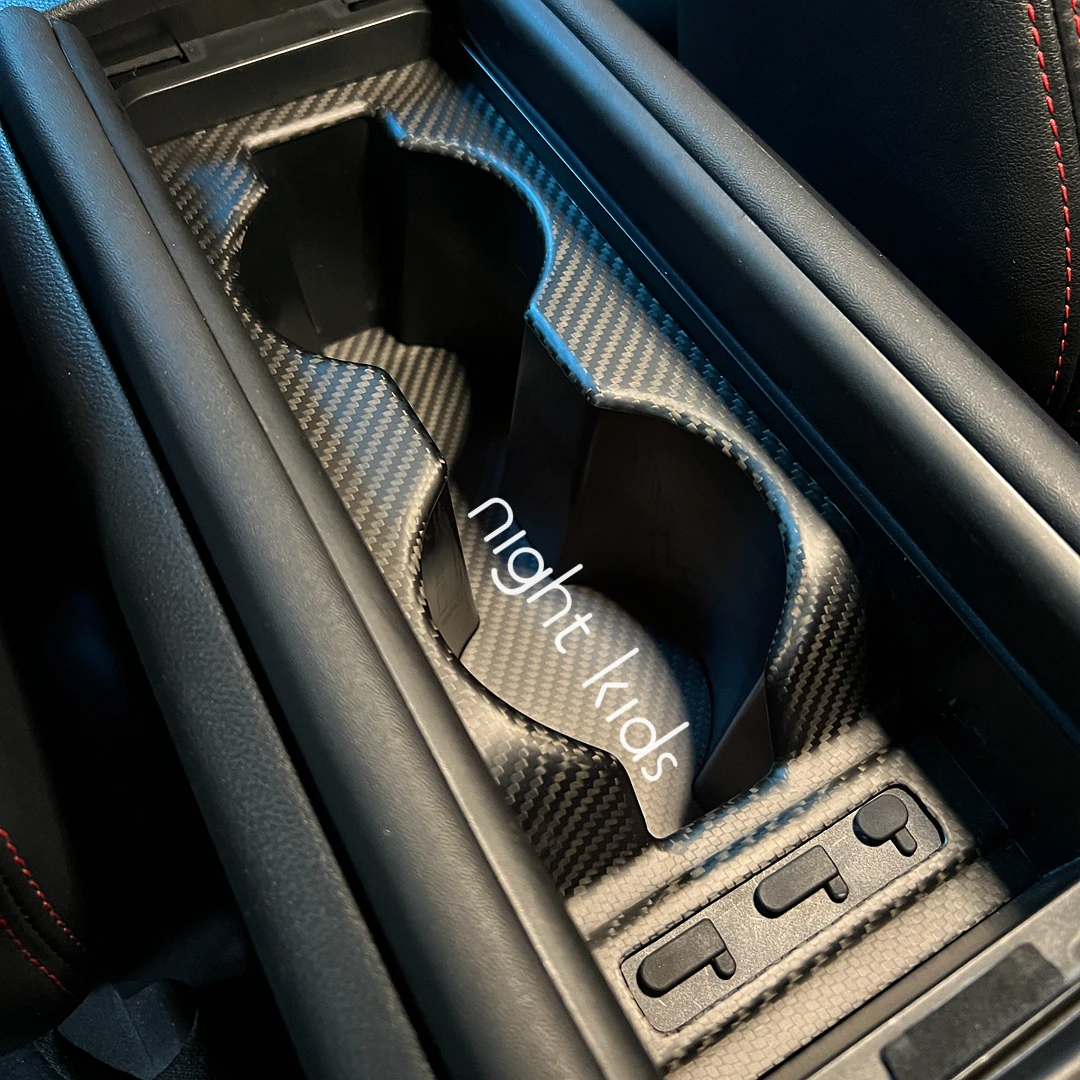Night Kids for 2022+ Toyota GR86 Subaru BRZ Carbon Fiber Armrest Box Interior Trim Sticker GR86 BRZ Dry Carbon Interiors