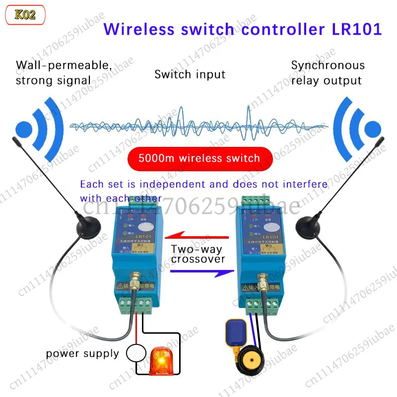 FC_ LR101 Wireless Transmit‑Receive Relay Module For Remote Switch Quantity Control Work Spare Parts