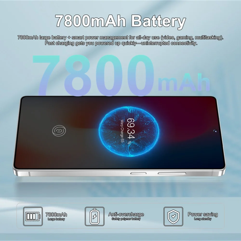 K-Touch New Smartphone Android For S26 Ultra 5G Cell Phone 7.3 Inch Full Display Mobile Phones 48MP Camera 22GB+2TB 7800mAh Battery Unlocked Android 15 Cell Phone with FM Radio GPS
