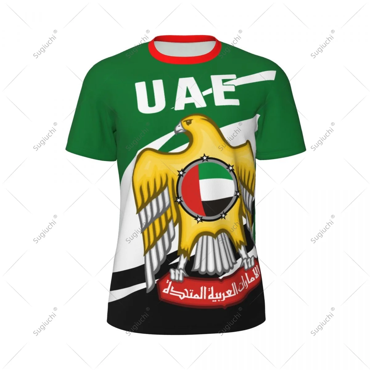 United Arab Emirates Flag Men Sports T-shirt Women Tees jersey for Soccer Football Running Bike Tennis Fitness Fans