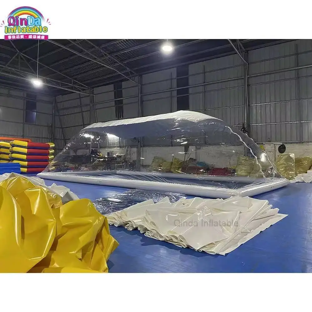 Barraca inflável personalizada da abóbada da piscina da barraca nova da cobertura da piscina da forma para a família