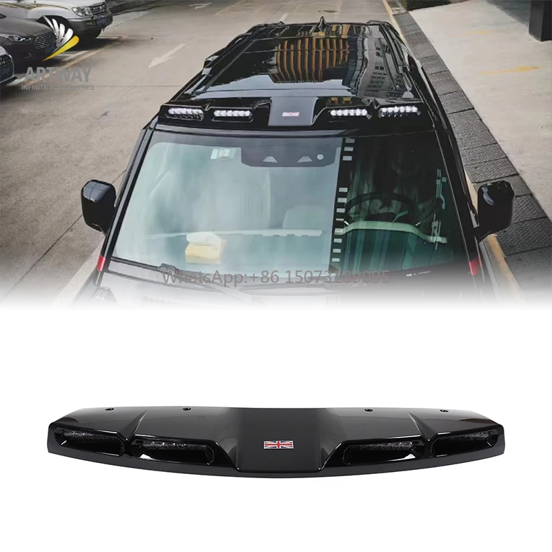 

Upgrade Body Kit Gloss Black Car Led Light Top Light for Land Rover New Defender 2020+ Accessories