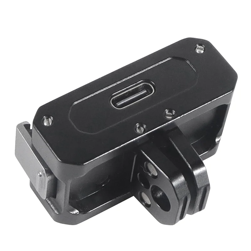 2 In1 Magnetic Charging Adapter Foldable Tripod Mount 1/4 inch Interface for ACTION 2 Action Camera
