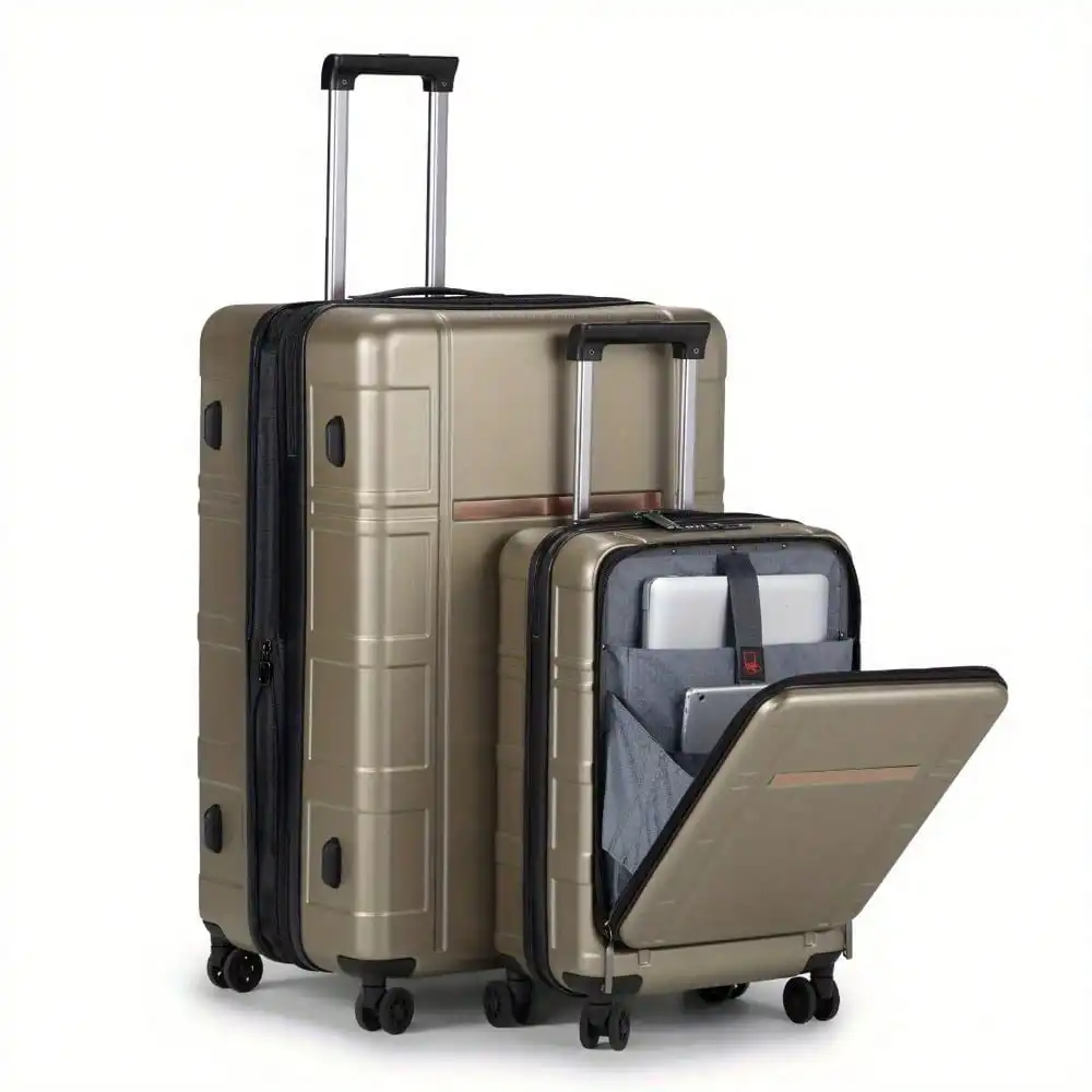 Suitcase Piece Set Practical Spinner Trolley Weekend Bag Suitable