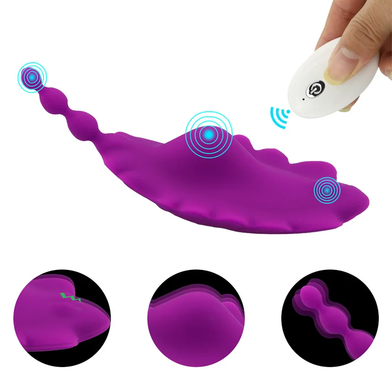 สวมใส่ผีเสื้อกางเกงไร้สายVibratorสําหรับผู้หญิงG Spot Clitoris Stimulatorรักไข่หญิงMasturbationของเล่นสําหรับผู้ใหญ่