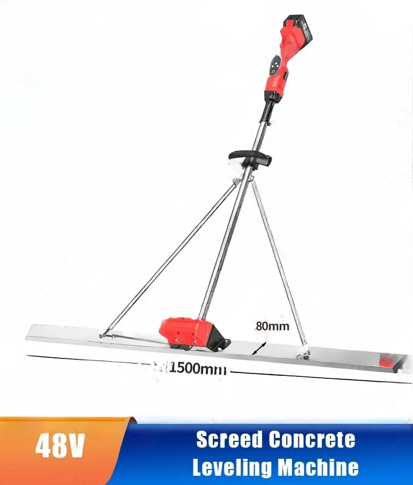 Concrete Vibrating Ruler Road Leveling Machine Lithium Electric Vibrator  Trowel Polishing