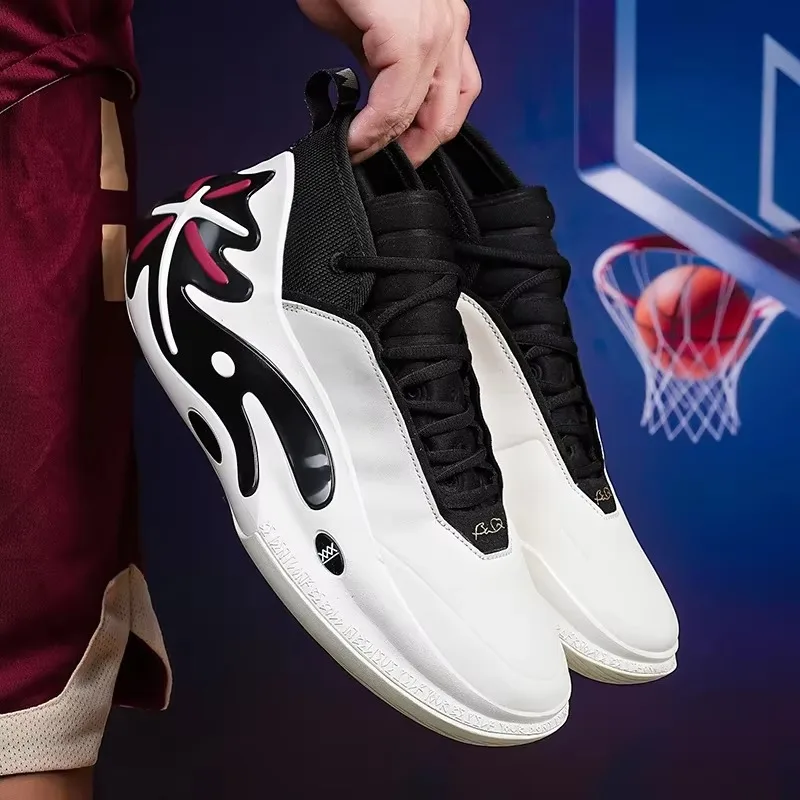 Men Basketball Shoes 2024 Brand Professional Boys Basketball Training Shoes High-top Men Luminous Athletics Shoes Male Footwear