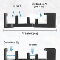Magnetic Ski Holder For Car Magnetic Snowboarding Carrier Snowboard Holder For Car For Suv Automotive Vehicle Winter Sports 5