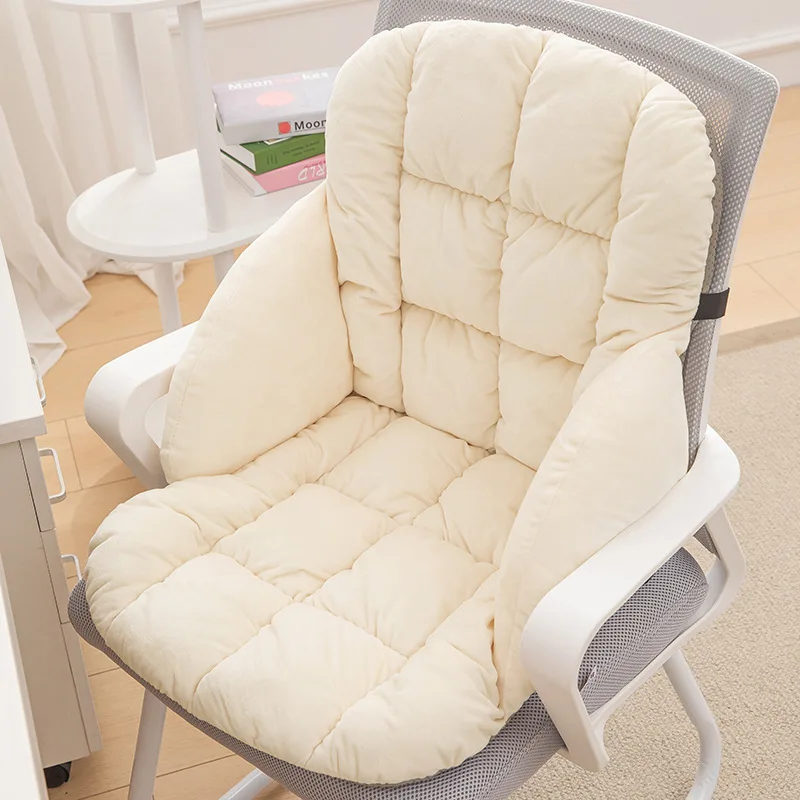 

USB Heated Chair Cushion with Back Support, Plush Warm Seat & Backrest Pad for Office Home