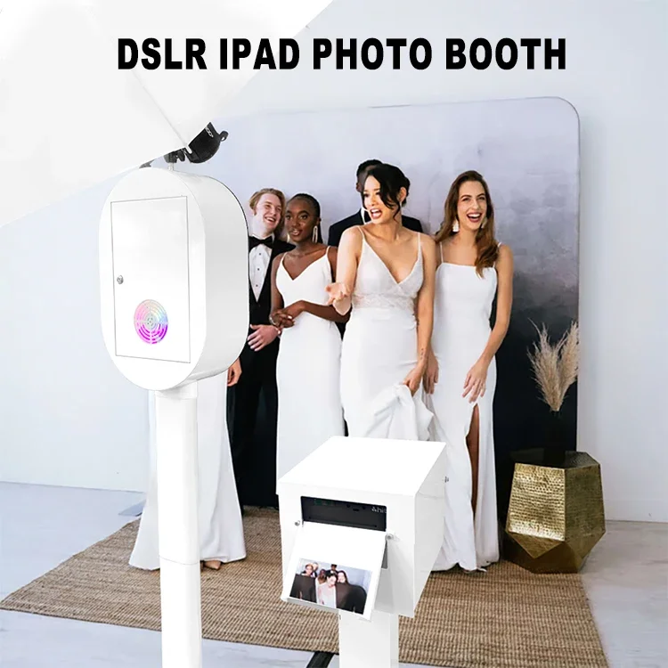 

New Arrival Dslr Selfie Photo Booth Shell Vertical Ipad Surface Pro Photobooth Kiosk Portable Photo Booth Machine With Printer