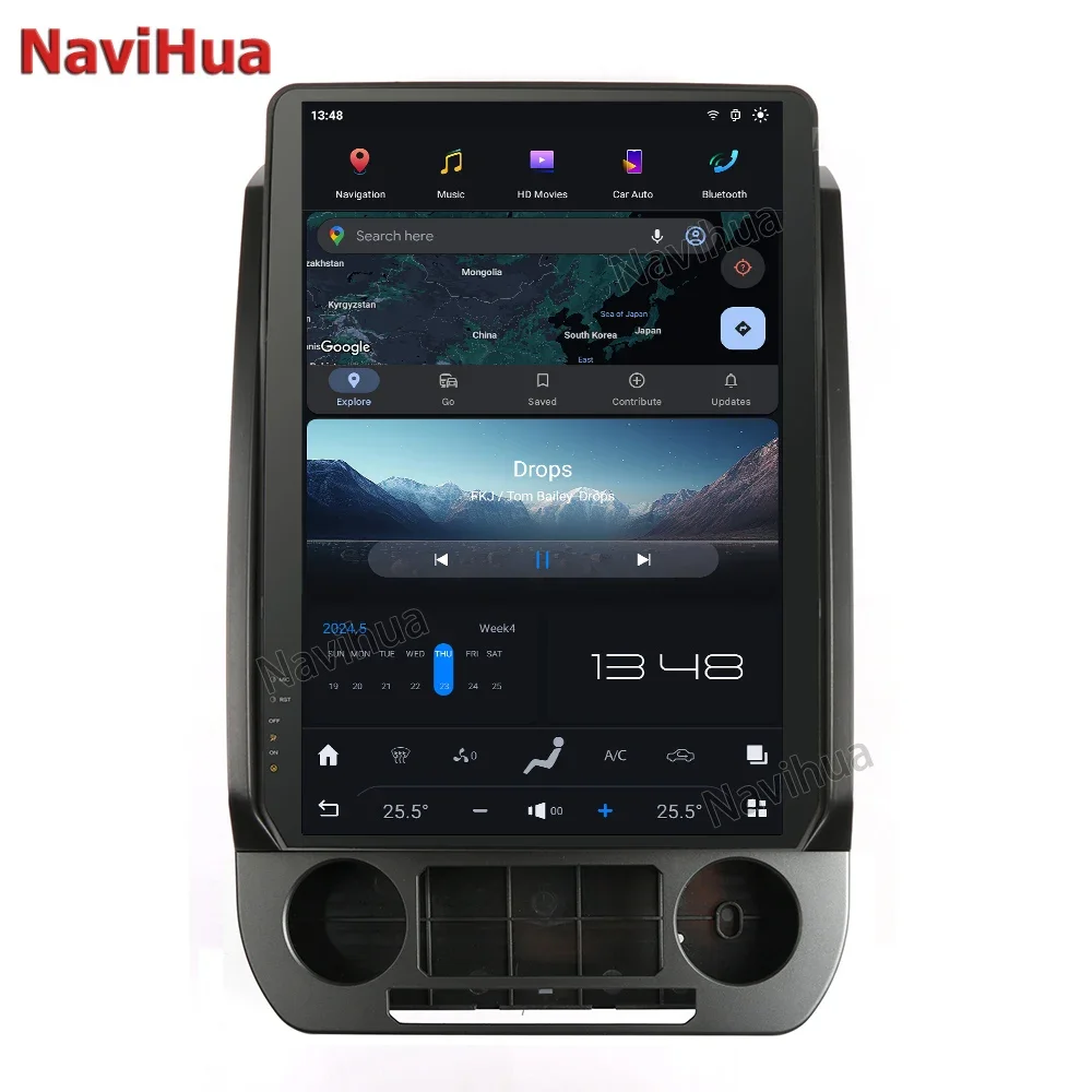 

8G+128GB 14.5 Inch Vertical Screen Android 13 Auto Car Radio For Ford F150 2015 - 2022 GPS Multimedia Player Head Unit Carplay