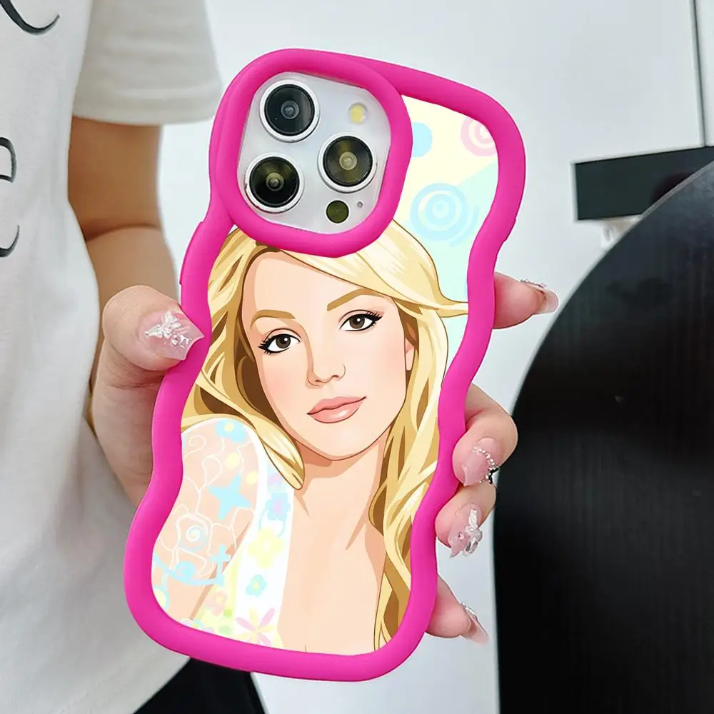 

Чехол для телефона Britney Spears Wavy Edge из ТПУ для iPhone 17 16 15 14 13 12 11 Air Pro Max Plus, цветной