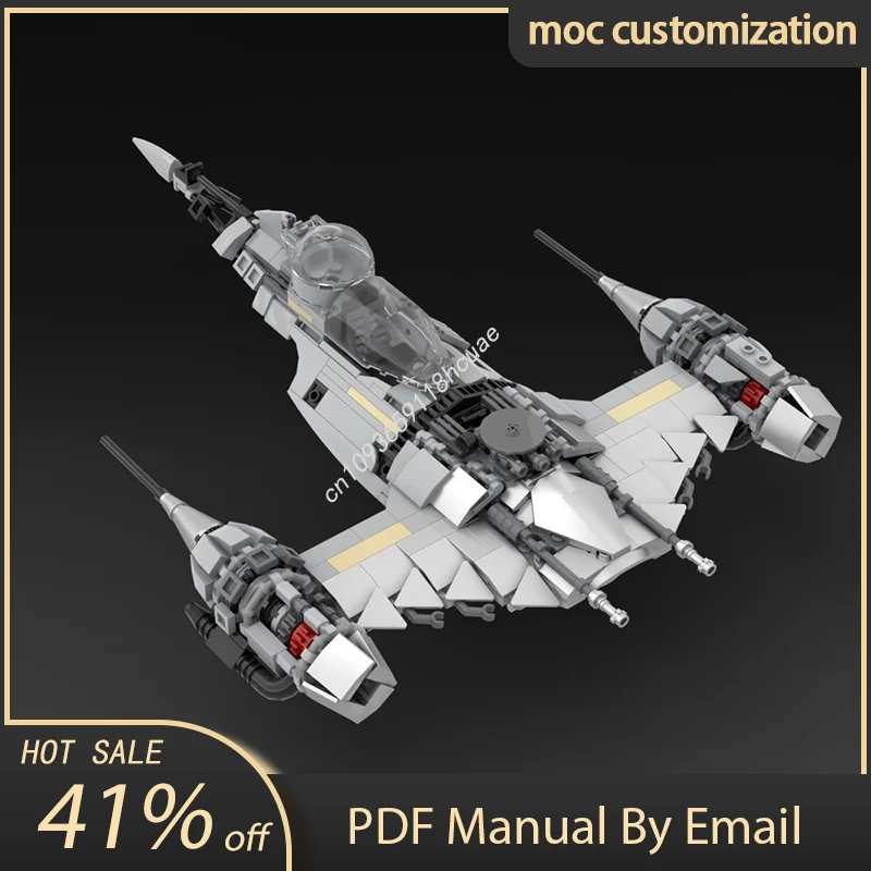 

554PCS MOC Din Djarin's N-1 Starfighter Star Battle Model Building Block Diy Creative Assembly Educational Bricks Toys Kid Gift