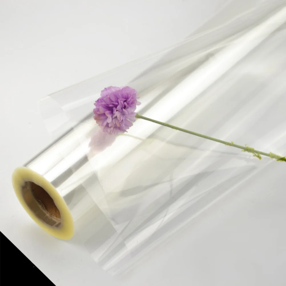 1 rotolo di involucri di Cellophane trasparente per confezioni regalo di cestini di Bouquet di fiori e forniture artigianali