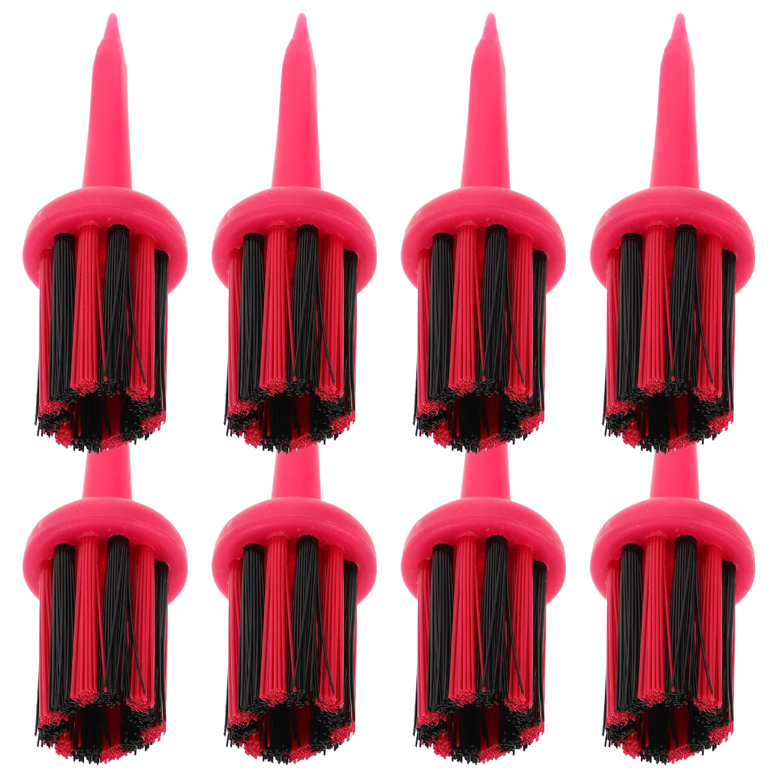 Tees de escova de golfe multifuncionais, 8 peças, com função de suporte de pico, bolas de golfe de plástico resistentes, suporte para campo de condução e curso