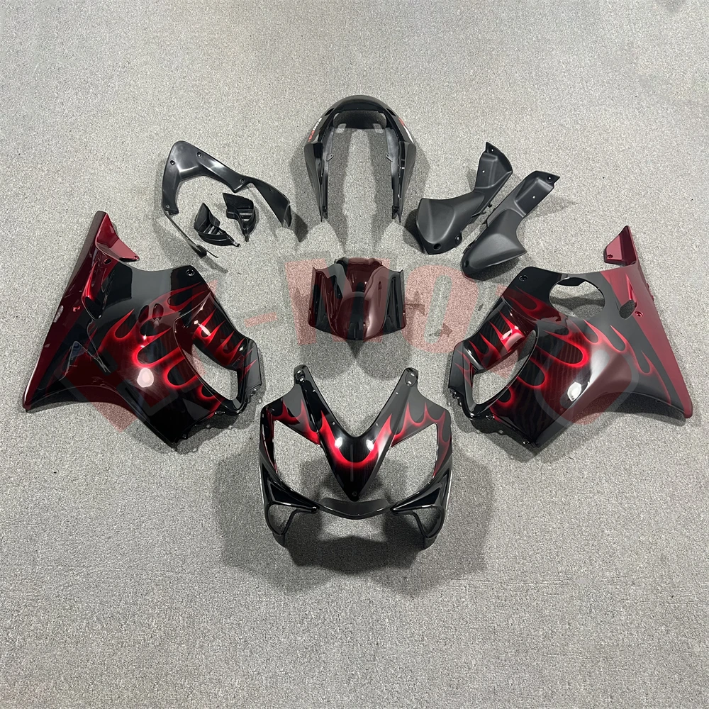 Motorcycle Fairing Kit Fit For CBR 600 CBR600 F4i 2004 2005 2006 2007 Bodywork Set High Quality Abs Injection Red Flame