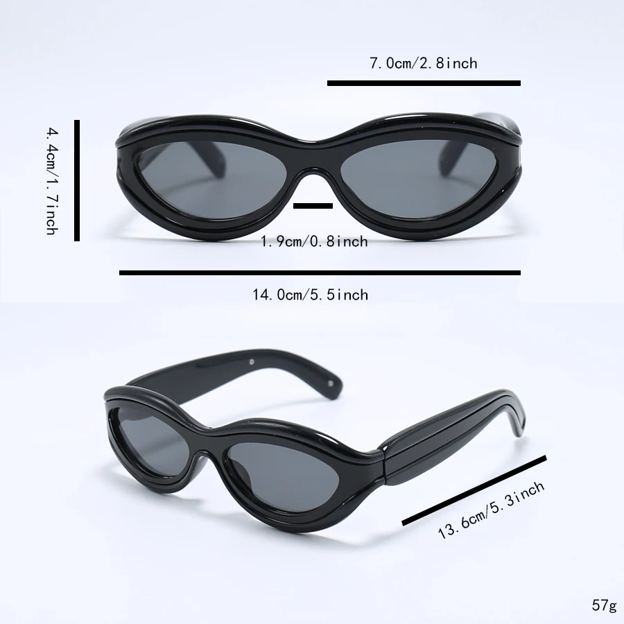 1Pc Unisex Fashion Glasses New High-End Retro Cat Eye Y2K Personality Trendy Niche Design Street Photography Holiday Gift Daily image 6
