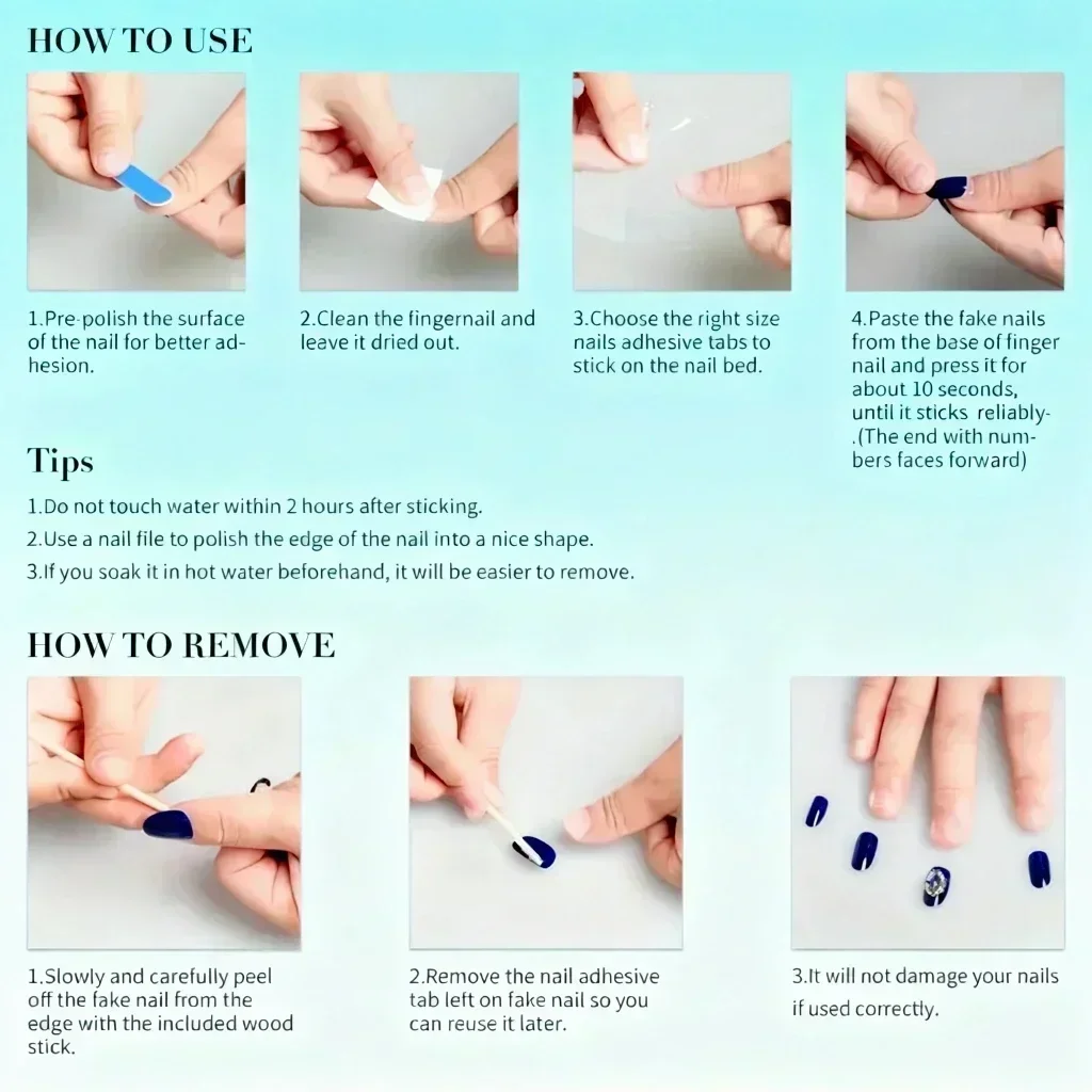 10 個の手作りプレスオンネイル超短いラダーゴールデンオータムジェムシンプルなデザインあらゆる機会に 4 ピースツール付き